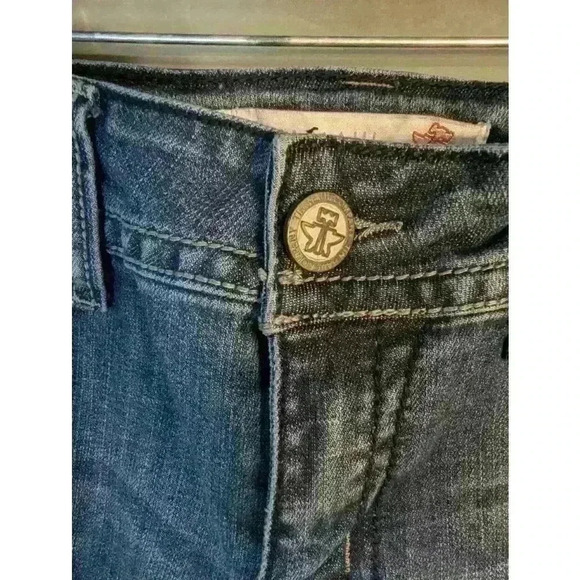 Tin Haul Jeans Blue 31/32 women's boot cut western embellished pockets - Picture 3 of 13